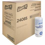 Genuine Joe Kitchen Roll Flexible Size Towels, 2-Ply, 1 5/8" Core, White, 170 Sheets per Roll, 30 Rolls per Carton