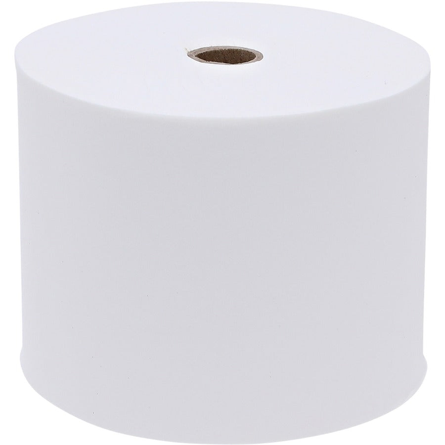 Genuine Joe Solutions Double Capacity Bath Tissue, 2-Ply, 1000 Sheets per Roll, 45/64" Core, White, Virgin Fiber, 36 Rolls per Carton