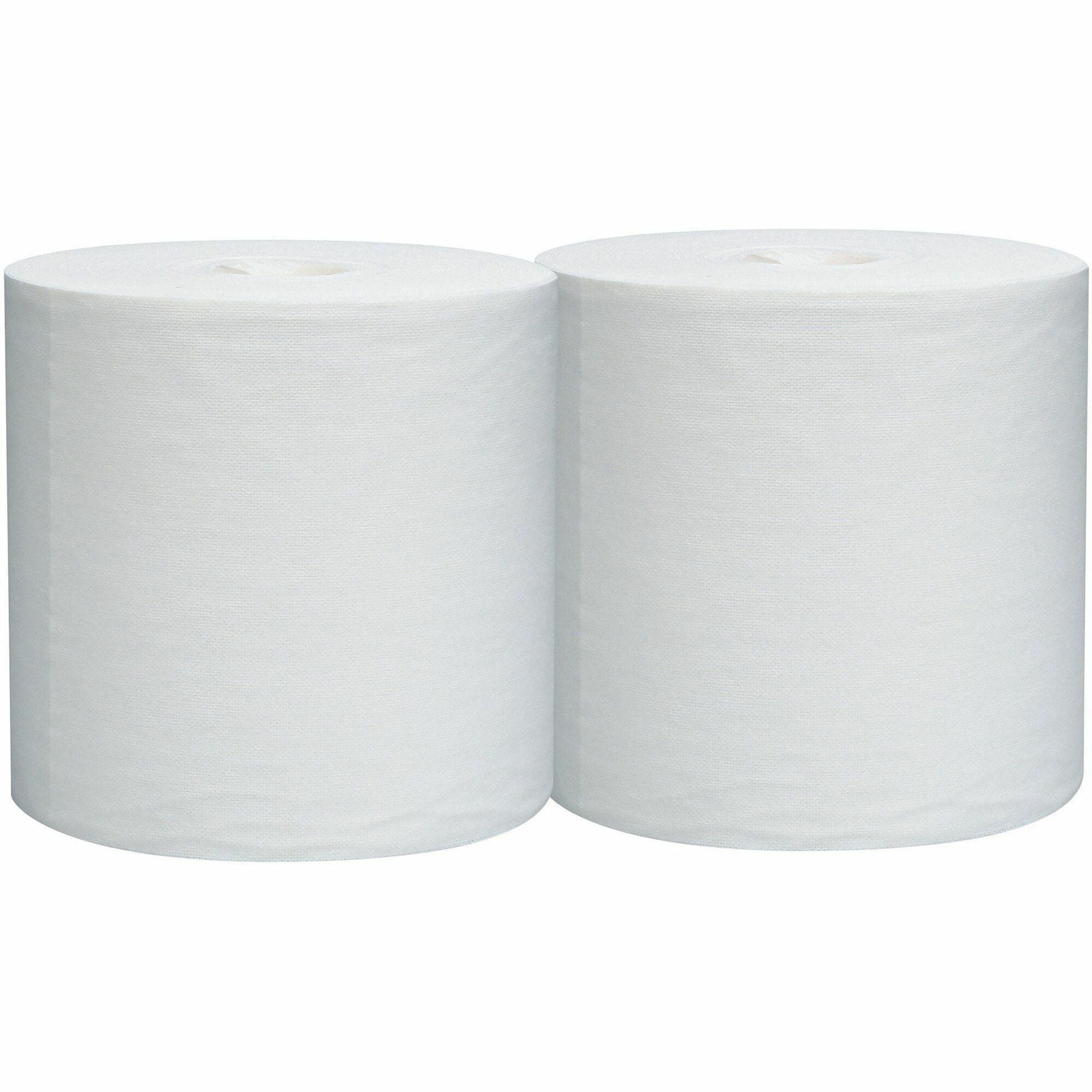 Wypall General Clean L30 Heavy Cleaning Towels, 9.80" x 15.20", 300 Sheets per Roll, White, 1 Carton