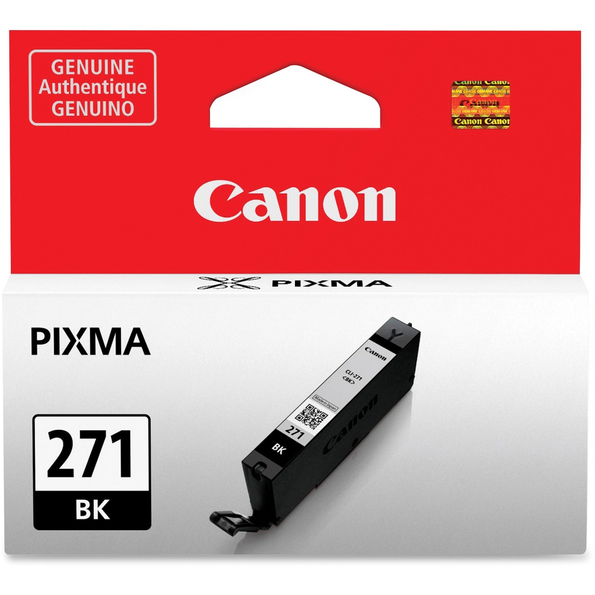 Canon CLI-271 Original Inkjet Ink Cartridge - Black - 1 Each