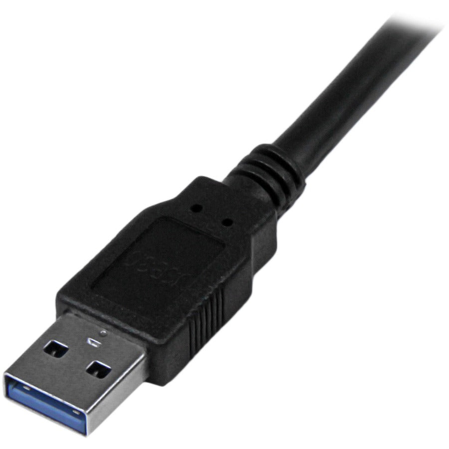 StarTech.com 9.84 ft USB 3.0 to USB 3.1 Type A Male-Male Data Transfer Cable, Shielded, Nickel Plated, Black, 24/28 AWG, 5 Gbit/s, 1 Each