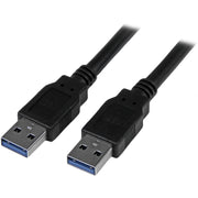 StarTech.com 9.84 ft USB 3.0 to USB 3.1 Type A Male-Male Data Transfer Cable, Shielded, Nickel Plated, Black, 24/28 AWG, 5 Gbit/s, 1 Each