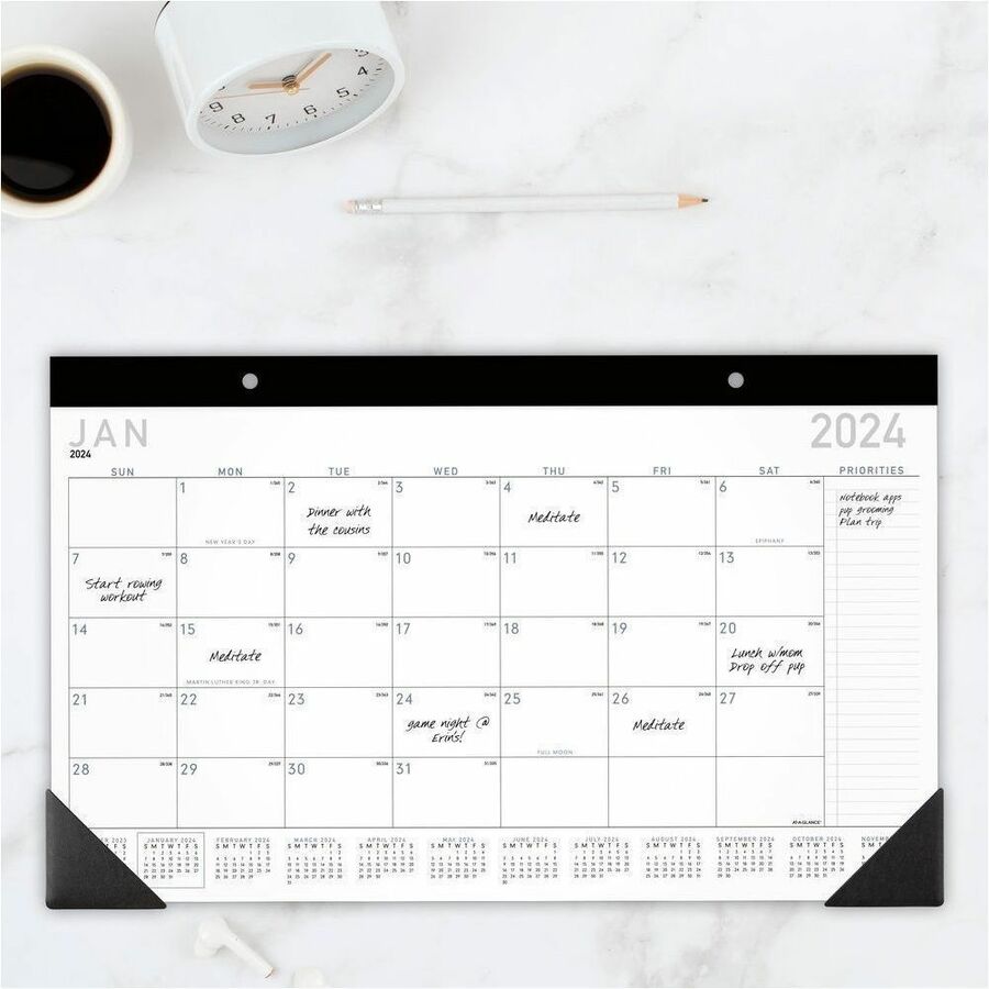 At-A-Glance Contemporary Monthly Desk Pad