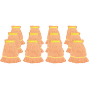 Genuine Joe Narrow Band Small Mophead, Rayon/Cotton, Orange, 12 per Carton