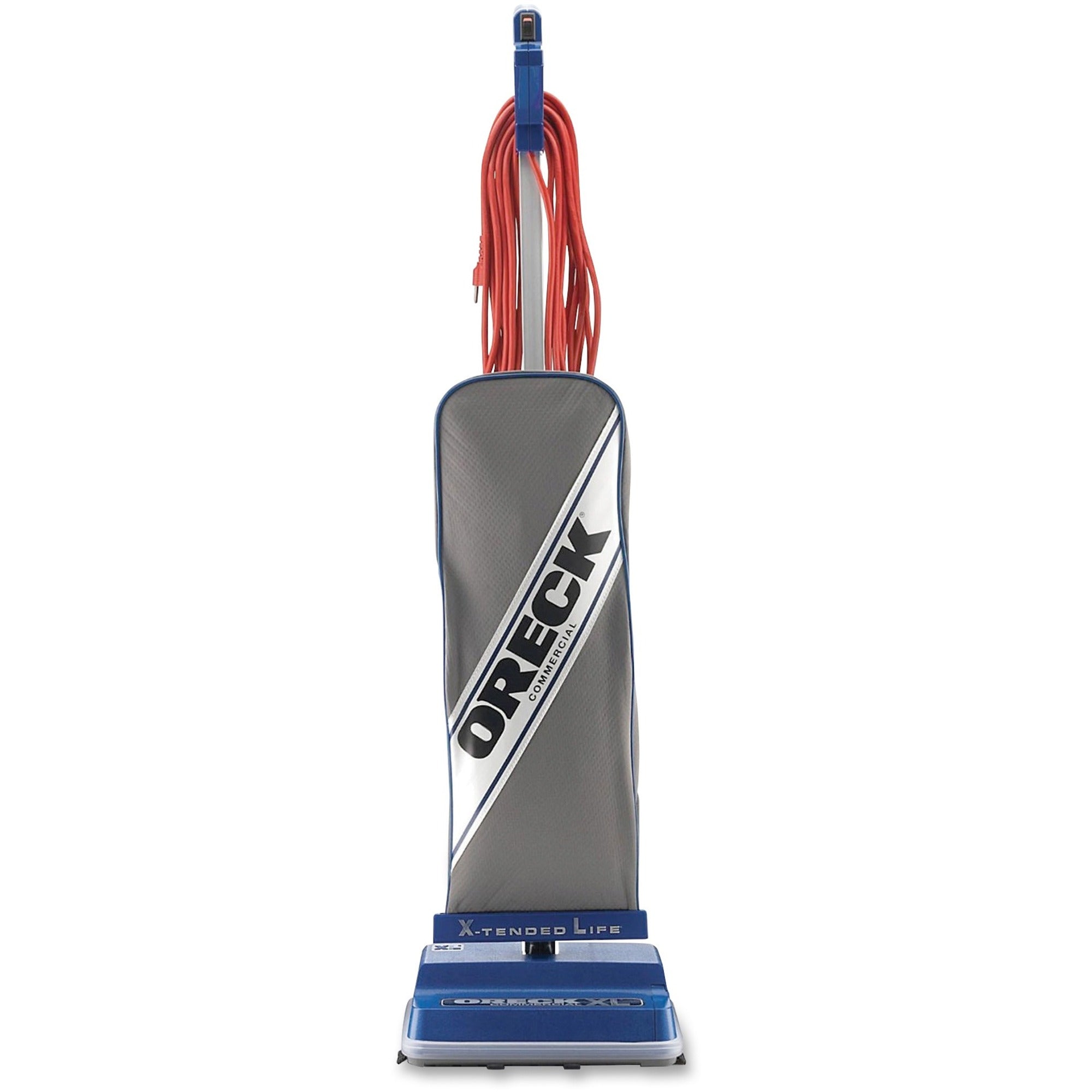 Bagged - Brushroll, Brush - 12" Cleaning Width - Carpet, Wooden Floor, Laminate Floor, Bare Floor, Tile Floor - 35 ft Cable Length - Blue, Gray