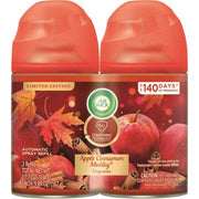 Air Wick Freshmatic Air Freshener Spray Refill, Apple Cinnamon Medley Scent, 5.90 oz, 2 Pack, 60 Day, Odor Neutralizer, Long Lasting