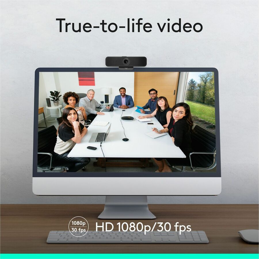 Full HD - 1920 x 1080 Video - Auto-focus - 78&deg; Angle - Clip, Tripod Mount - 1.2x Digital Zoom - Widescreen - Microphone - For Notebook, Monitor, Computer - Windows 8 or Later, ChromeOS, macOS 10.7 or Later - Microphone, Plug & Play
