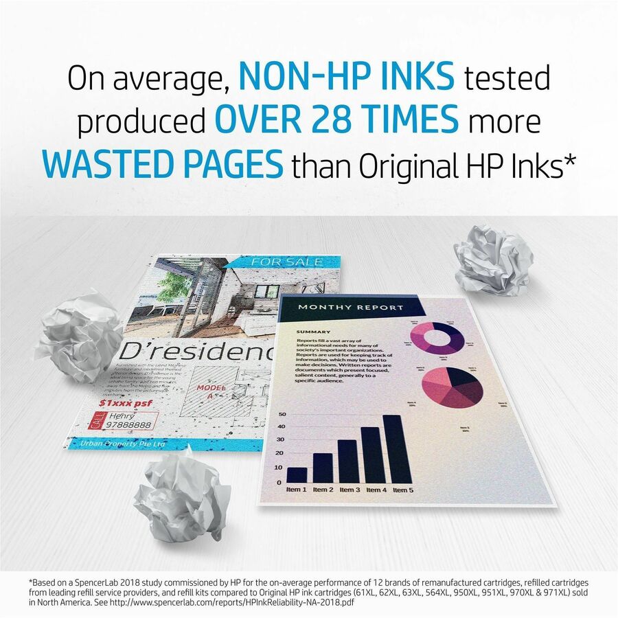 HP 981A (J3M68A) Original Page Wide Ink Cartridge - Single Pack - Cyan - 1 Each
