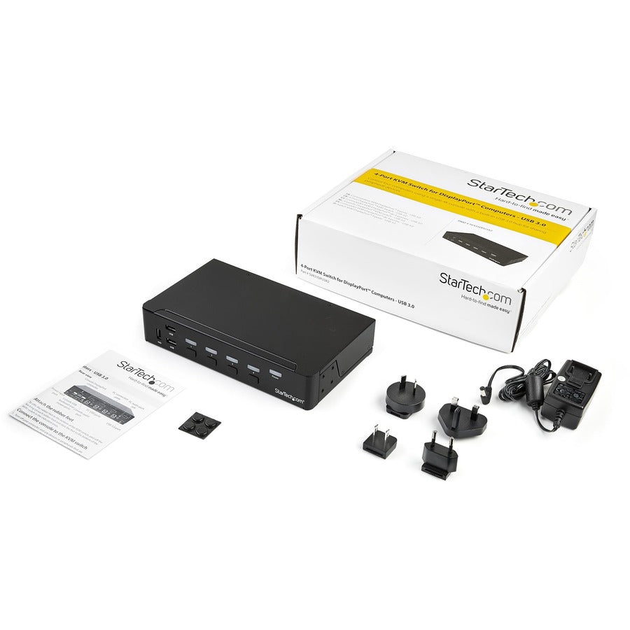 StarTech.com 4-Port DisplayPort KVM Switch - USB 3.0 - 4K