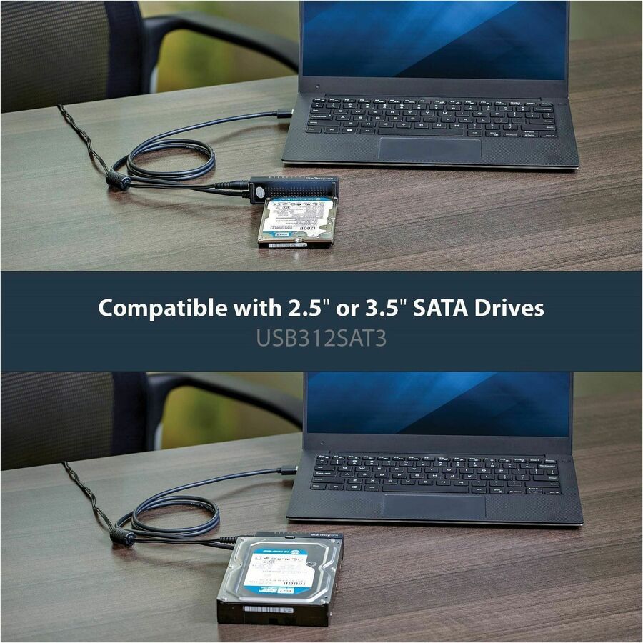 StarTech.com USB 3.1 (10 Gbps) Adapter Cable for 2.5in and 3.5in SATA SSD/HDD Drives