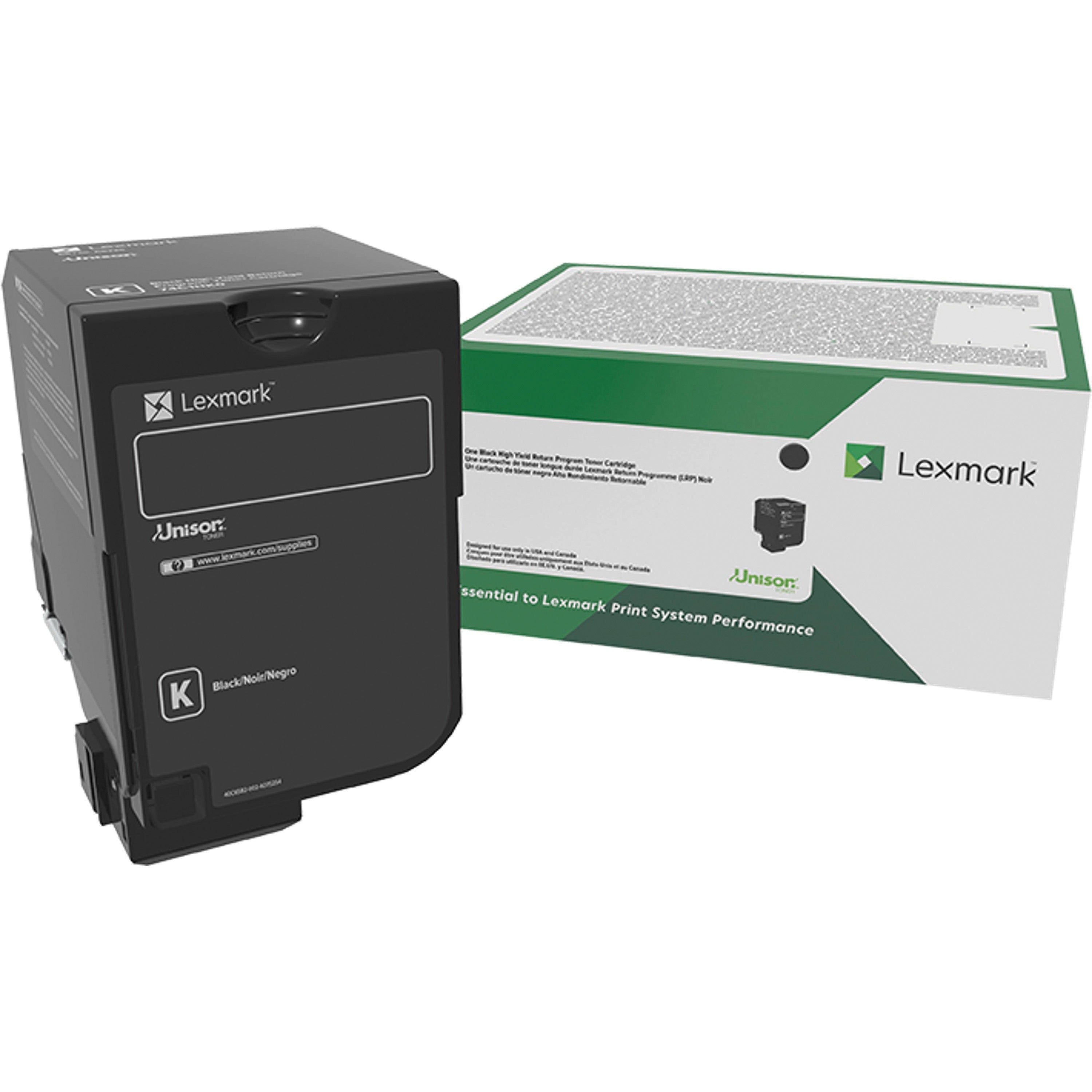 Lexmark Unison Original High Yield Black Laser Toner Cartridge, 1 Each, 20,000 Page Yield