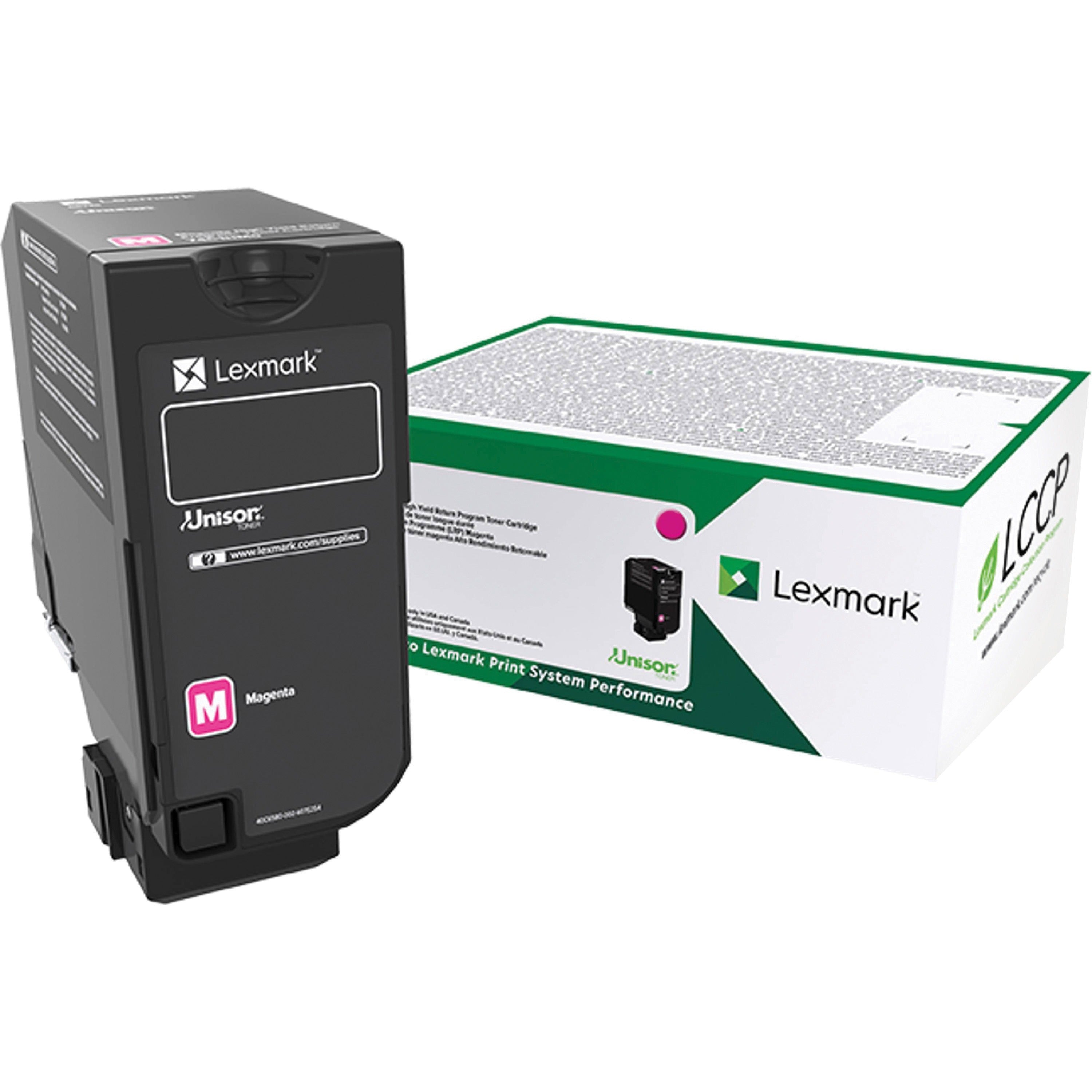 Lexmark Unison Standard Yield Laser Toner Cartridge, Magenta, 1 Each, 7,000 Page Yield