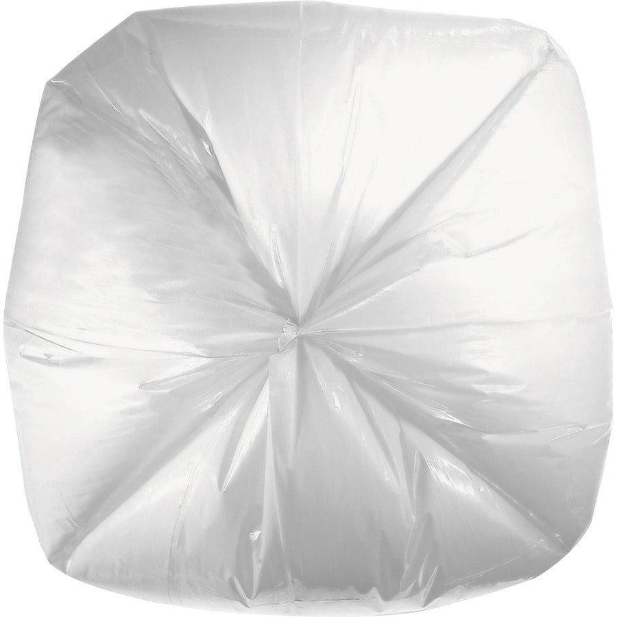Genuine Joe Low Density White Can Liners, 45 Gallon, 46" x 40", 0.90 mil, Recycled, 100/Carton