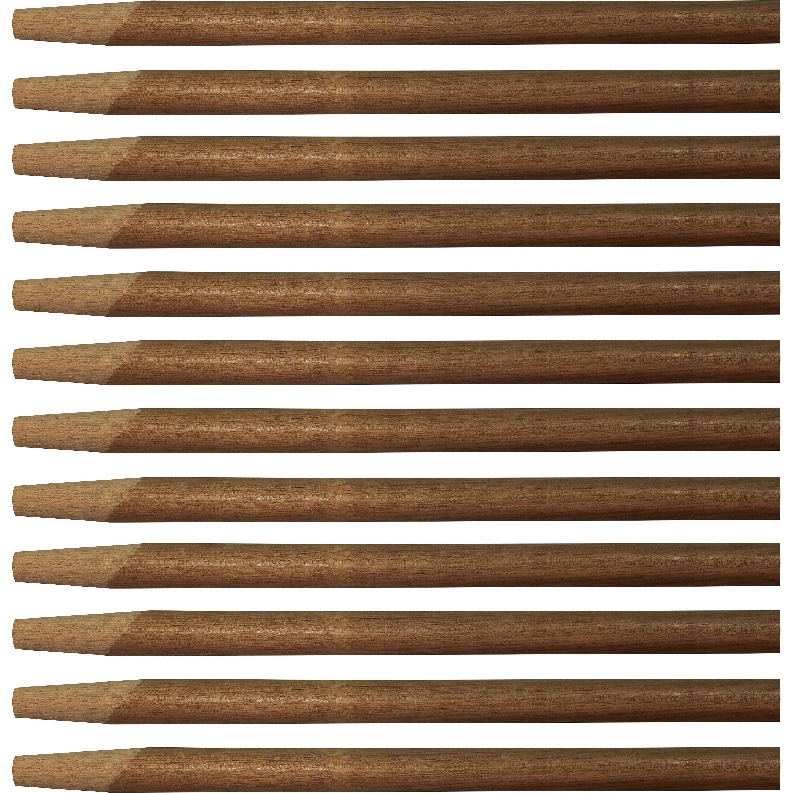 Genuine Joe Squeegee Handle, 60" x 1.13", Natural Wood, 12 per Carton