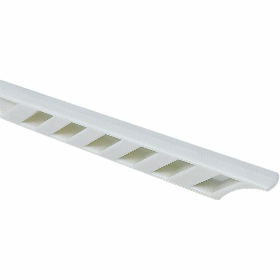 Genuine Joe Toilet Bowl Mop, 4.5" Head, 12" Plastic Handle, Durable, Scrubber Strip, Acid Resistant, White, 25/Carton