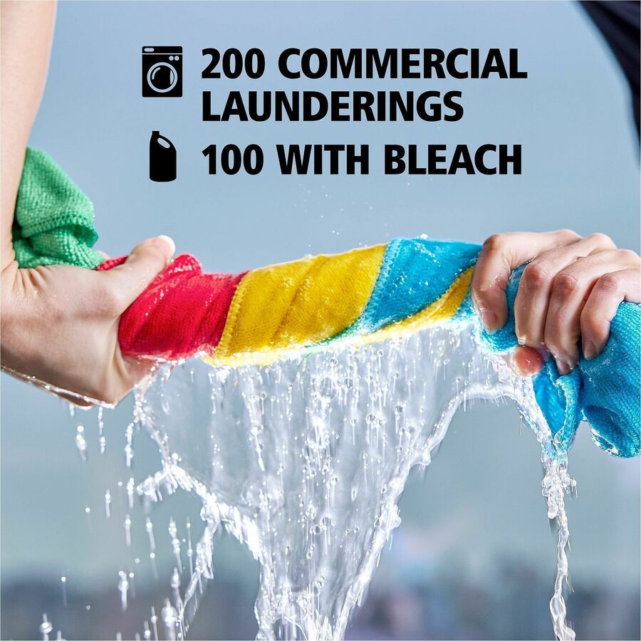 16" Length x 16" Width - Reusable, Launderable, Bleach-safe - Green - 24 / Pack