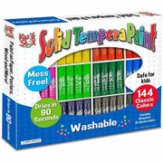 Solid Tempera Paint Sticks Class Pack, 144 Classic Colors - 12 of Each Color