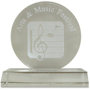 Xstamper Infinity Acrylic Award, 5.5" Diameter, 1 Each