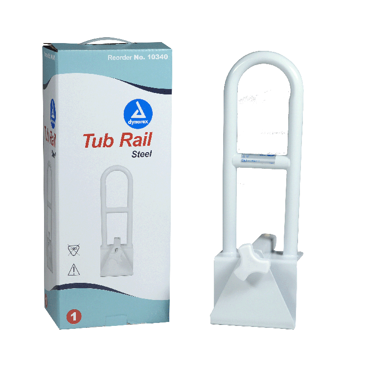 Tub Rail - Steel Clamp-On, Single, 1 Quantity per Box