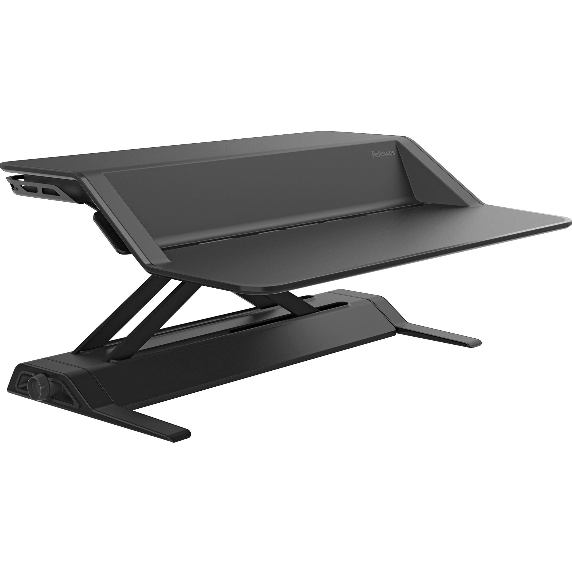 35 lb Load Capacity - 2 x Shelf(ves) - 5.50" Height x 32.75" Width x 24.25" Depth - Desktop - Steel, Plastic, Phenolic Resin - Black