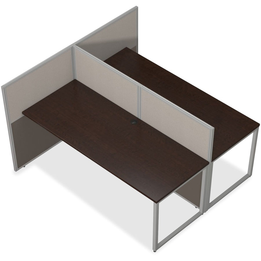 Bush Business Furniture Easy Office 60W 2 Person Straight Desk Open Office