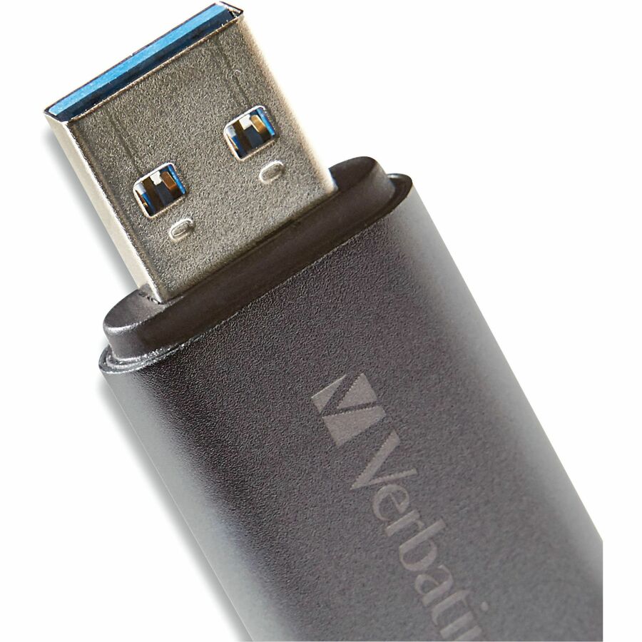 Verbatim Store 'n' Go Dual USB 3.0 Flash Drive, 32 GB, Lightning & USB 3.2 (Gen 1) Type A, Graphite, 1 Each