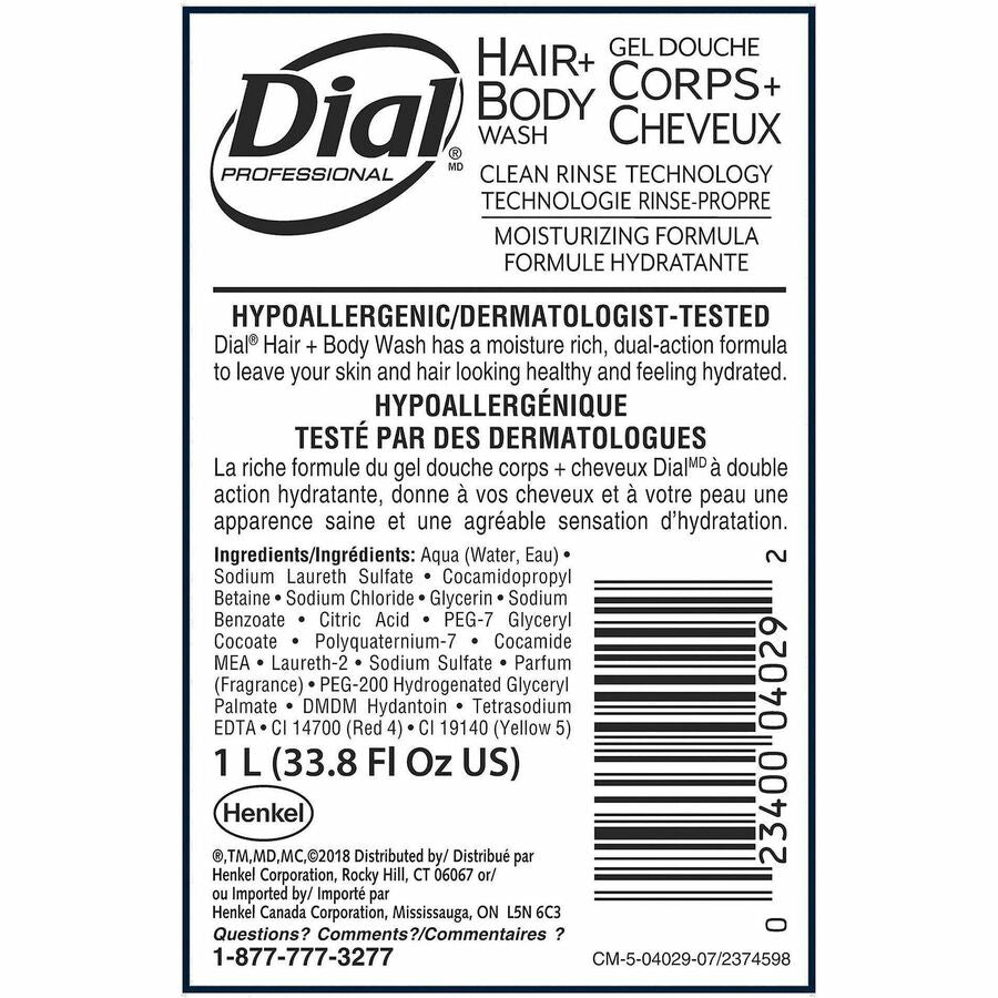 33.8 fl oz (1000 mL) - Hair, Body, Skin - Orange - Moisturizing - 8 / Carton