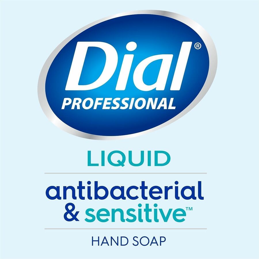 Dial Sensitive Skin Antibacterial Liquid Hand Soap Refill, Clear, 1 Gallon, 1 Each