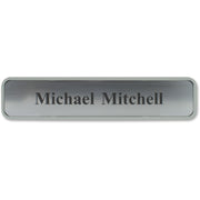 Xstamper Designer Framed Wall/Door Sign - 10" Holding Width x 2" Holding Height - Rectangular Shape - Wall, Door - Rounded Corner - Plastic - Gray - 1 Each