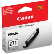 Canon CLI-271 Original Standard Yield Inkjet Ink Cartridge - Gray - 1 Each