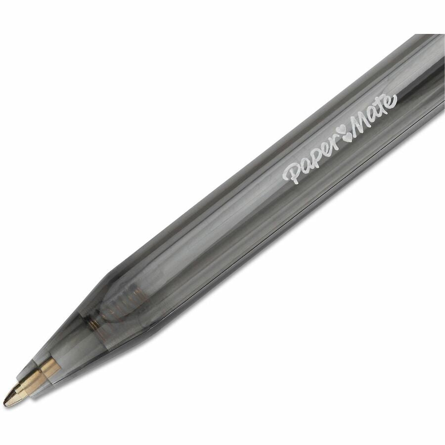 Paper Mate InkJoy 100 RT Pens - 1 mm Medium Pen Point - Retractable - Black Ink - Translucent Barrel - 20 / Pack