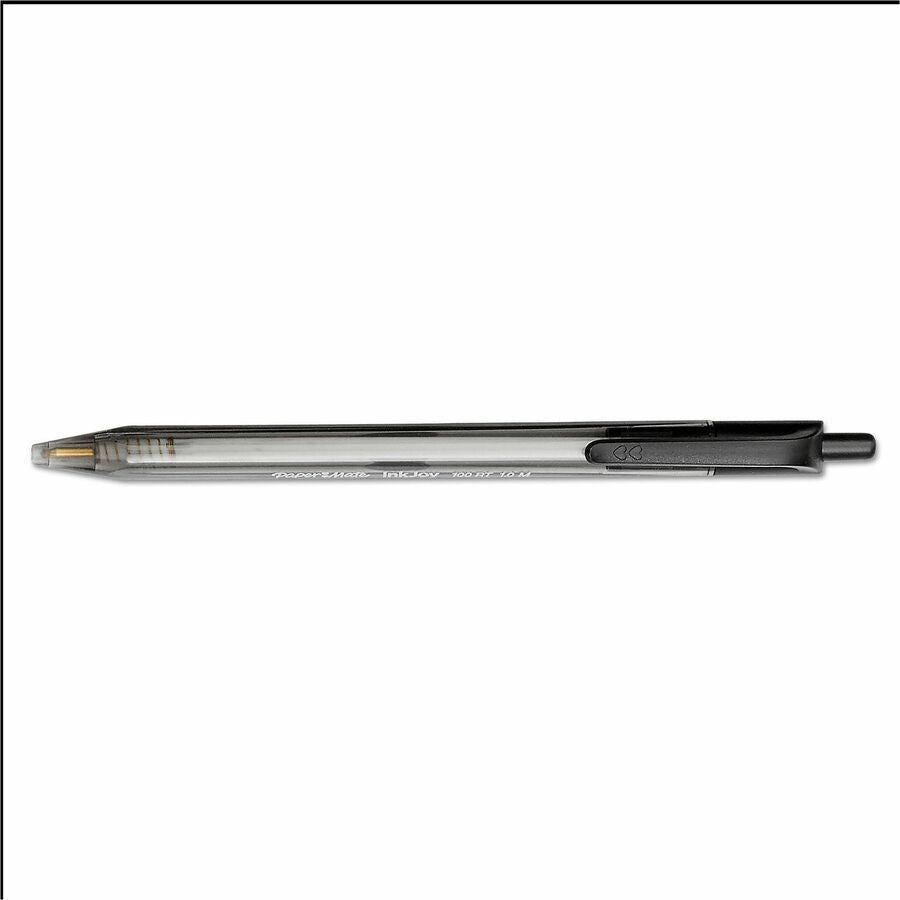 Paper Mate InkJoy 100 RT Pens - 1 mm Medium Pen Point - Retractable - Black Ink - Translucent Barrel - 20 / Pack