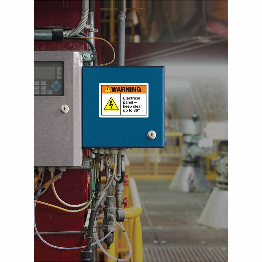 Avery TrueBlock ID Labels, 5" x 3-1/2", Matte White, Rectangle, Permanent Adhesive, Laser Compatible, Water and Weather Resistant, 4 Labels/Sheet, 4 Sheets, 200 Labels/Box