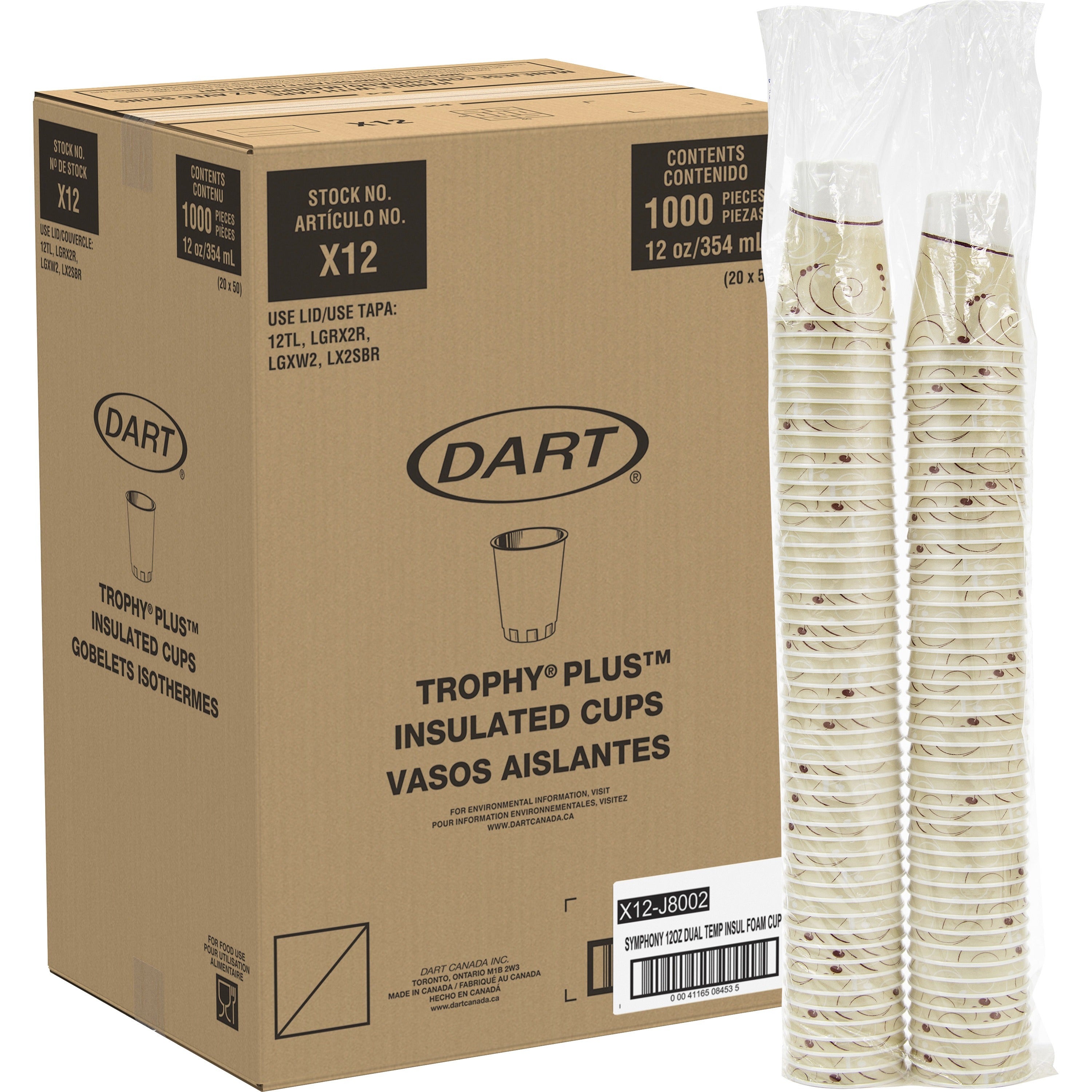 Solo Trophy Plus 12 oz Symphony Insulated Hot/Cold Cups