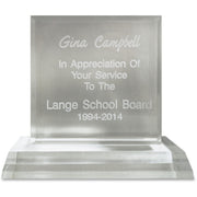 Xstamper Trinity Acrylic Award - 6.5" Width x 6.3" Length - Laser Compatible - Assorted - Acrylic - 1 Each