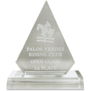 Xstamper Pinnacle Acrylic Award - 4" Width x 5.8" Length - Laser Compatible - Assorted - Acrylic - 1 Each