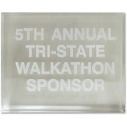 Xstamper Trinity Paperweight Acrylic Award - 5" Width x 4" Length - Laser Compatible - Assorted - Acrylic - 1 Each
