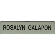 Xstamper Black Letters/Silver Metal Uniform Badge