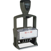 Xstamper ClassiX Self-inking Plastic Date Stamp, 1.38" x 2.25" Impression, Assorted Colors, 1 Each