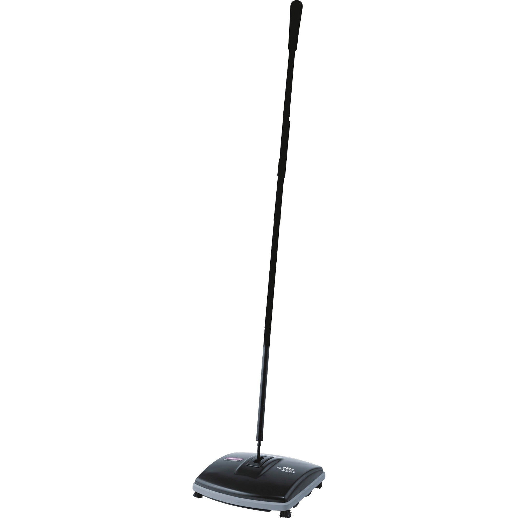 Rubbermaid Commercial Floor/Carpet Sweeper, 6.5" Brush Face, 9.5" Length, Plastic Handle, Gray, 4/Carton