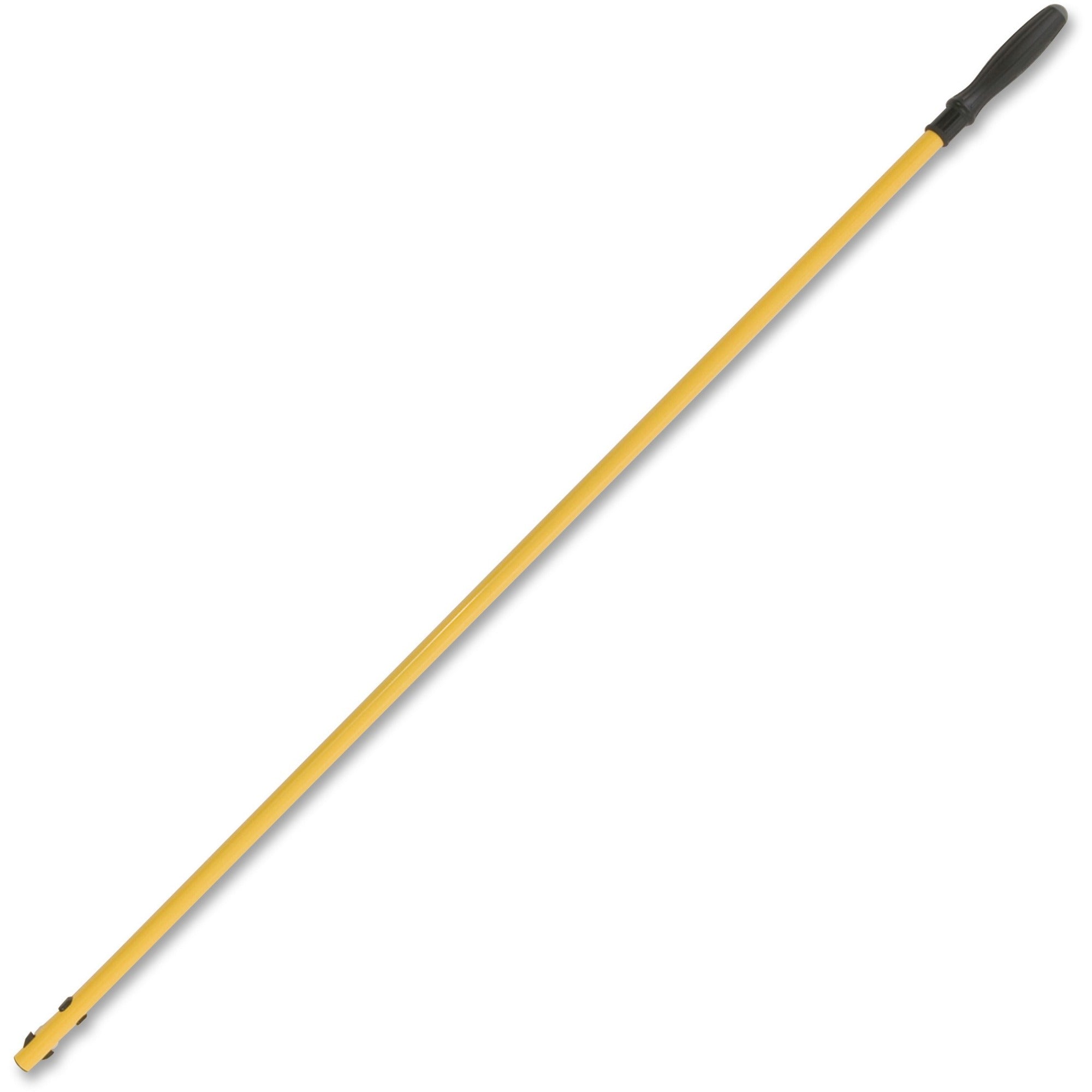 Rubbermaid Commercial Hygen Quick Connect Mop Handle, 58" Length, Yellow Aluminum, 6 per Carton