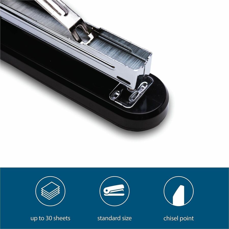 Standard - 1/4" Leg - 1/2" Crown - Holds 30 Sheet(s) - for Paper - Chisel Point - Silver - Galvanized Iron - 210 Per Strip - 5000/Box - 5 / Pack