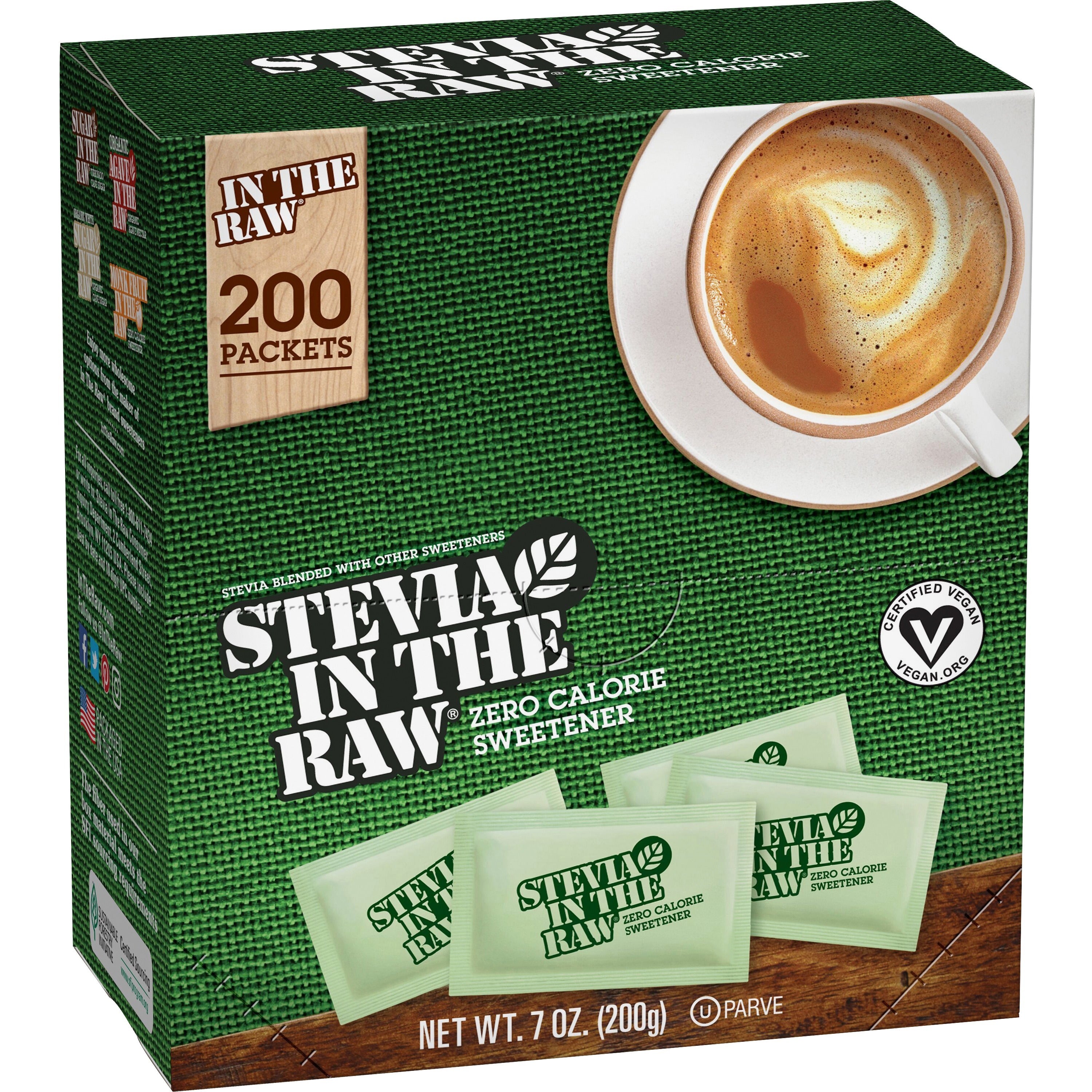 Stevia In The Raw Zero-Calorie Sweetener, Stevia Flavor, 0.035 oz (1 g), 1 Box