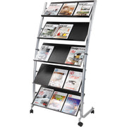 350 x Sheet - 5 Compartment(s) - Compartment Size : 12.99" x 28.35" - 65.35" Height x 32.28" Width x 20.08" Depth - Floor - Built-in Wheels - Metal, ABS Plastic - 1 Each