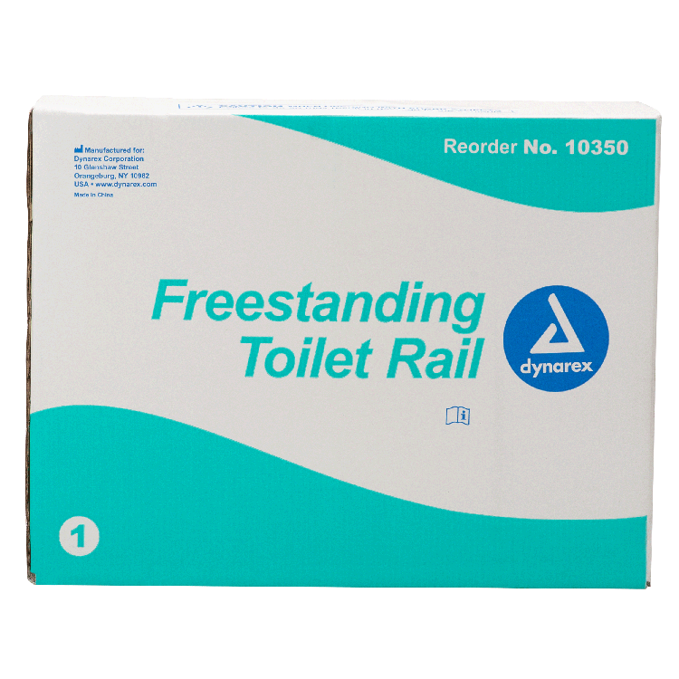 Freestanding Toilet Rail, 300lb Weight Capacity, 1 Quantity per Case
