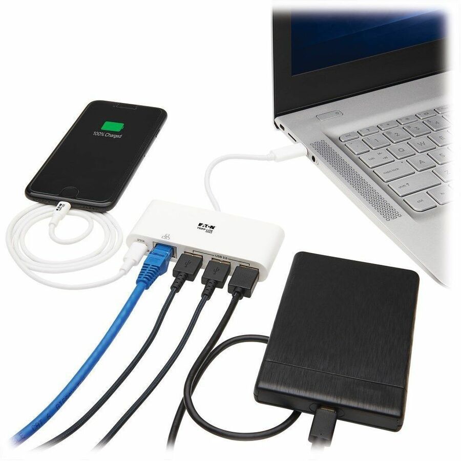 Tripp Lite series U460-003-3AG-C USB 3.1 Gen 1 USB-C Portable Hub/Adapter