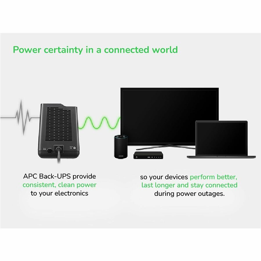 Tower - 10 Hour Recharge - 3.20 Minute Stand-by - 120 V Input - 120 V AC Output - Single Phase - Stepped Approximated Sine Wave - 5 x NEMA 5-15R, 2 x NEMA 5-15R Surge Receptacle(s) - 7 x Battery/Surge Outlet