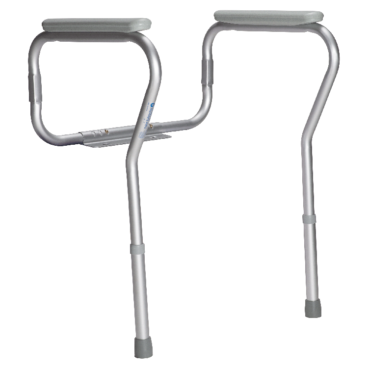 Toilet Safety Rail - Adjustable Height, Single, 1 Quantity per Box