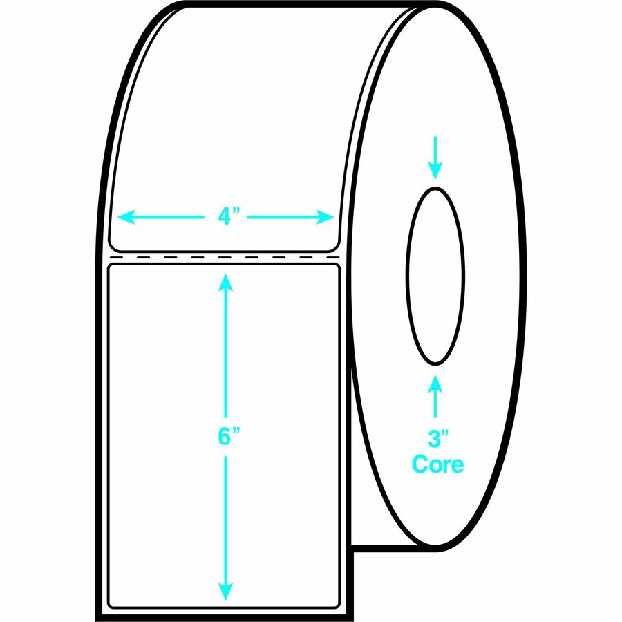 Avery&reg; Industrial Direct Thermal Labels, Permanent Adhesive, 4" x 6" , 1 Roll, 3" Core
