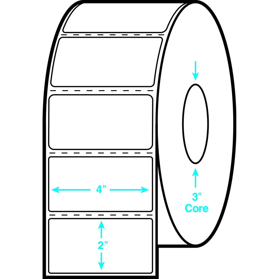 Avery Shipping Labels, 4" x 2", Permanent Adhesive, Rectangle, Direct Thermal, White, Paper, 1000 Labels/Sheet, 2 Sheets, 2000 Total Labels, 2/Box